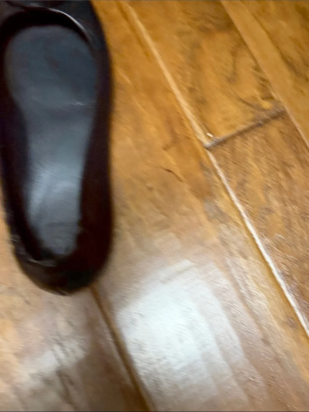 Tory Burch Black Leather Logo Ballet Flats